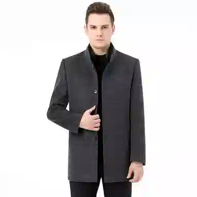 Devanro Wool Coat Blue