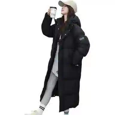 雅鹿 东北极寒长款加厚保暖羽绒服 男女同款