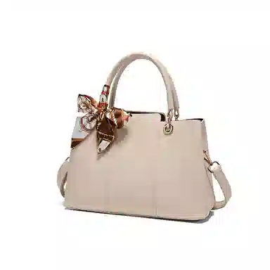 老人头 新中式简约百搭通勤上班中年妈妈托特包 合成革 单肩斜挎手提包 女款 多色