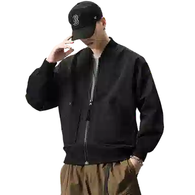 【dme】  美式高街复古休闲简约纯色宽松百搭棒球服 男女同款