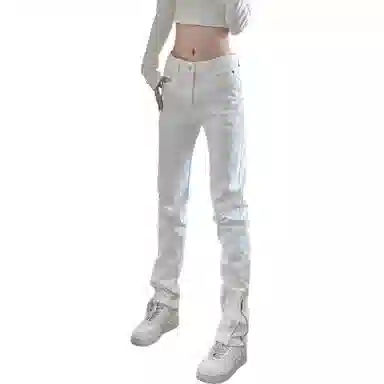 虫小绿 美式风格多样设计感长裤牛仔裤 男女同款