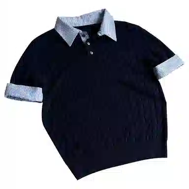 BLACK AT miucleanfitPolo