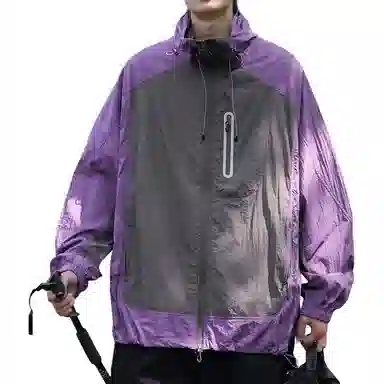 MORii Casual Zip Colorblock Jacket