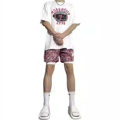 美式高街复古风透气速干户外运动休闲短裤篮球裤 男女同款