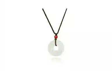 金瑞邦 新中式国潮 招财貔貅平安扣 八方来财 吞金兽 复古国风 高级感 贵州翠 项链 男女同款情侣款