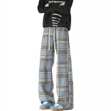 D&W Classic Christmas Red Plaid Sweatpants