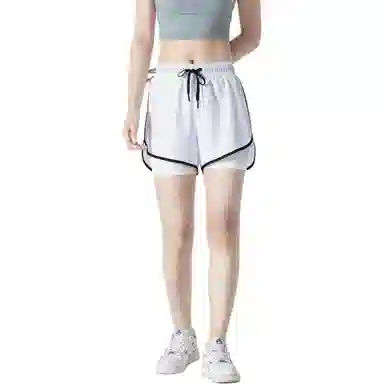 物质公式 美式复古高街纯色基础款三分不过膝透气亲肤自带内衬防走光运动健身跑步篮球裤 男女同款