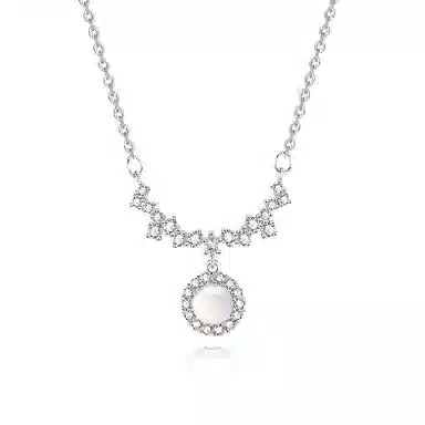 【S925银|精选高品质】 金师傅 闪耀紫藤花锁骨链 时尚森系 梦幻繁花精致气质优雅甜美百搭 小众轻奢高级#好运 玉髓 项链 女款