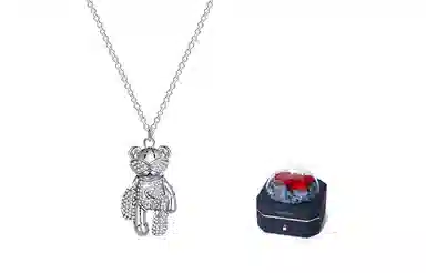 CAROMAY Star Bear Couple Necklace