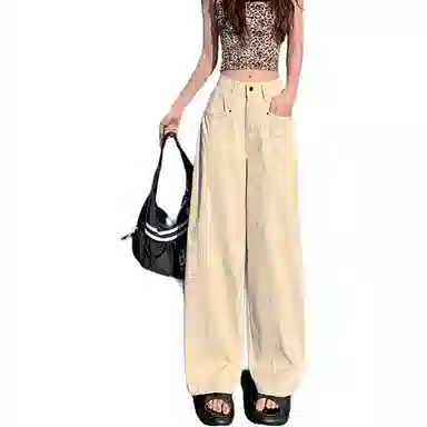 如续 百搭时尚气质高腰牛仔裤 女款