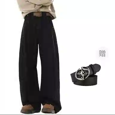 TH FABRICATE Baggy Jeans Black