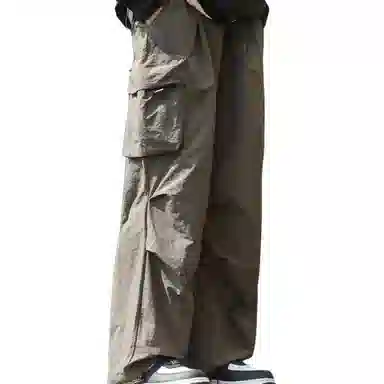沐诚阳译 山系伞兵工装潮牌户外机能宽松百搭登山休闲裤 男款