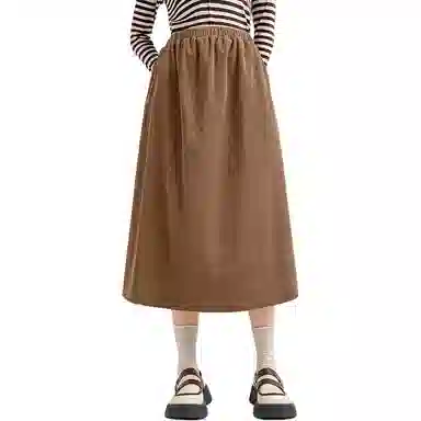 法文箱子 时尚简约百搭休闲长裙 女款