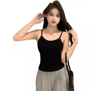 善己 纯色美背打底外穿背心 女款