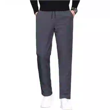 鸭鸭 纯色简约直筒裤羽绒裤/棉裤 男款