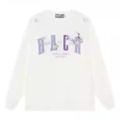 HARSH AND CRUEL Embroidered Patch Long Sleeve Tee