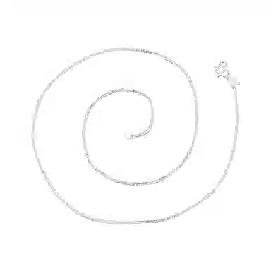 顺钦银楼 肖邦链马鞭链设计感小众 足银 项链 男女同款情侣款