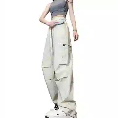 煦加 宽松伞兵微弹速干工装裤 男女同款