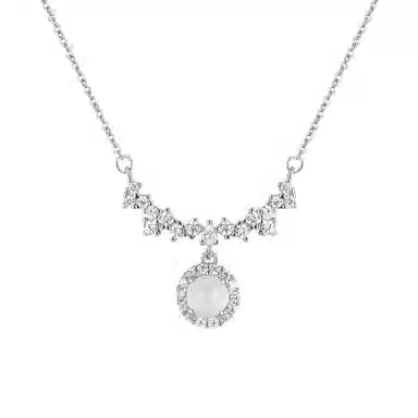 【精选S999足银|高品质】 银世城 闪耀紫藤花 在逃公主 高级温润气质精致甜美氛围感礼盒装 不易过敏 玉髓 项链 女款