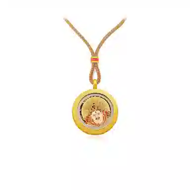 睦珦 锦上添花 佳偶天成 财神诸事顺利 福禄吉祥小众#好运 合金 项链 男女同款情侣款