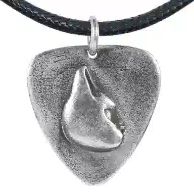 【可定制刻字】 白木黑冰 猫拨片 潮流时尚新中式 小众设计高级感 银合金 项链 男款 礼盒