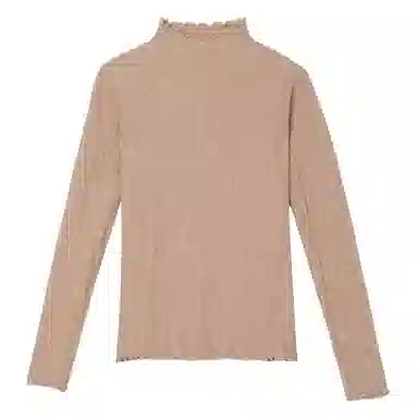 法文箱子 休闲修身简约长袖针织衫 女款