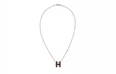 Hermes Pop H Necklace Rose Gold