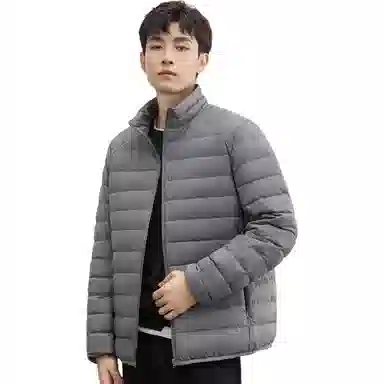 鸭鸭 立领短款休闲长袖羽绒服 男款