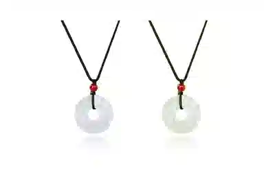 金瑞邦 新中式国潮 招财貔貅平安扣 八方来财 吞金兽 复古国风 高级感 贵州翠 项链 男女同款情侣款