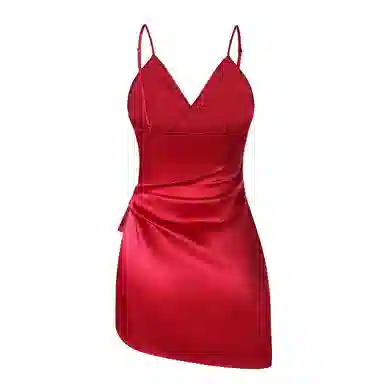 潞优野 纯色休闲时尚无袖家居服睡裙 女款