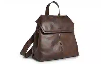 CHARLES&KEITH Knot PU Backpack Medium Coffee Black