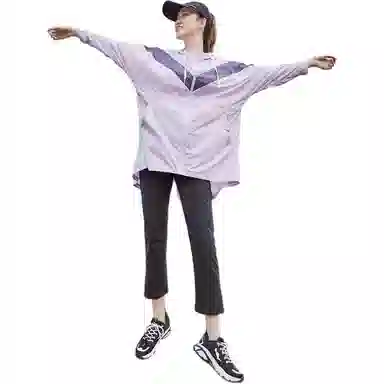 探路者 户外中长款连帽防晒衣 女款