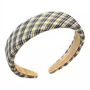 希铃 简约鹅黄色系 帆布 发箍 女款