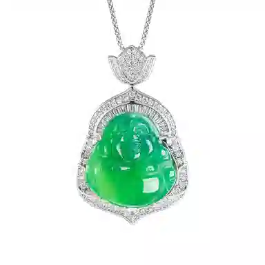 七小匠 国风 弥勒佛笑佛  时尚优雅 轻奢 气质 复古 高级感 玛瑙 项链 女款