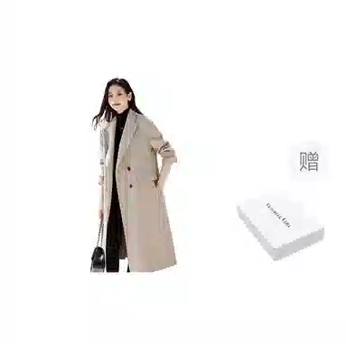 VICTORIA&VERA Double-Breasted Coat