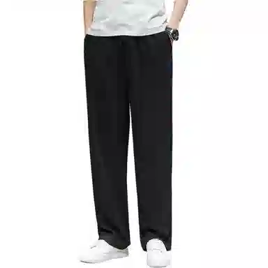 煦加 透气微弹中腰纯色休闲裤 男款