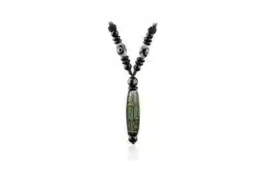 百利金 九眼天珠 国潮复古新中式简约精致霸气做旧平安转运创意设计手工编织绳转运珠 玛瑙 项链 男女同款情侣款