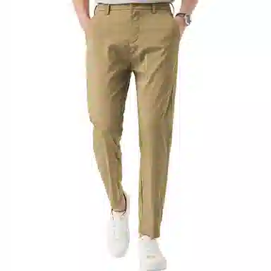 红豆 宽松百搭纯色舒适直筒休闲裤 男款