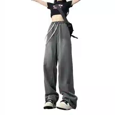 水中花 薄款宽松百搭牛仔裤 女款