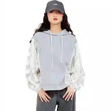 木果果木 时尚慵懒休闲连帽卫衣 女款