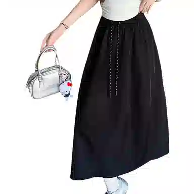 思蓓儿 温柔时尚舒适百搭纯色休闲长裙 女款