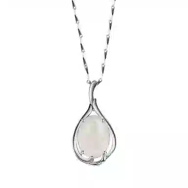 石头记 海洋之恋系列 轻奢高贵典雅锁骨链 玉髓 玉石项链 女款