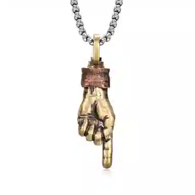IDEAGEMER Finger Necklace