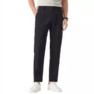 红豆 宽松百搭纯色舒适直筒休闲裤 男款