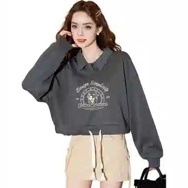 法文箱子 简约舒适休闲卫衣 女款