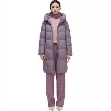 羽物 鸭绒泡芙感加厚保暖五格羽绒服 女款