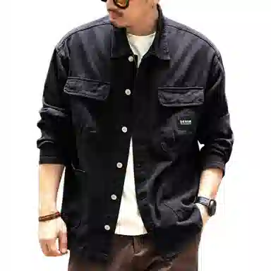 格蓝鹿 经典时尚潮流复古潮牌宽松夹克外套 男女同款