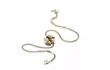 CHANEL Classic Double C Pendant Necklace Gold