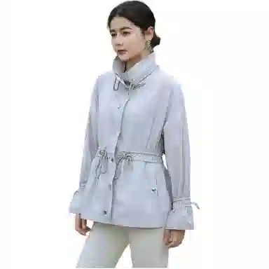 羽物 薄款简约纯色透气长袖防晒服 女款