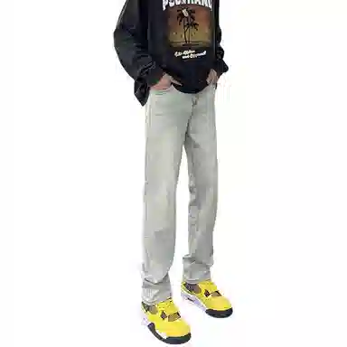 PANDA ADEVIL Wide Leg Denim Pants